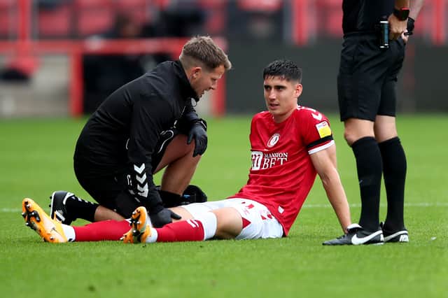 Callum O’Dowda has left Bristol City without an option at left wing-back. (Photo by Marc Atkins/Getty Images)