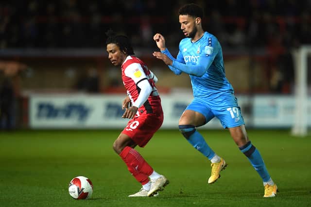 Jevani Brown put in a good performance for Exeter and scored their equaliser. (Photo by Harry Trump/Getty Images)