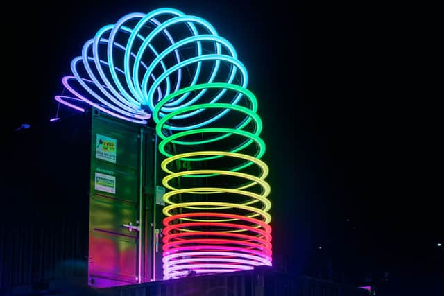 Renowned light artists, Studio Vertigo are bringing their colourful and fun installation ‘End over End’ to the Cascade Steps.