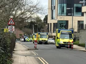 People are being urged to stay away from Southmead Hospital after a suspicious package was found earlier today