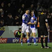Aaron Collins is Bristol Rovers’ top scorer this season and scored again in the week. (Image: Cory Pickford/SussexWorld)