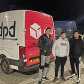 Friends Jack Hulcoop, Liam Seymour and Harry Burgan travelled to Ukraine to take aid from Bristol