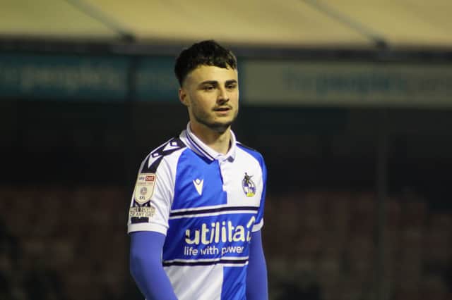 Aaron Collins was the man-of-the-match against Fleetwood. 