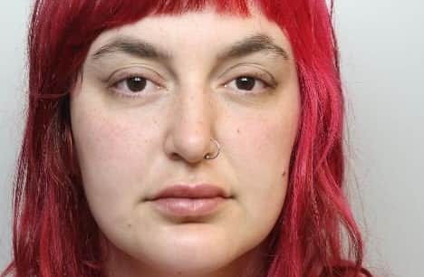 Jasmine York was jailed for nine months after being found guilty of arson.