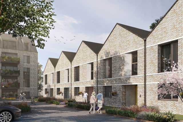 The development will feature a collection of two-storey cottages and four-storey apartment blocks.