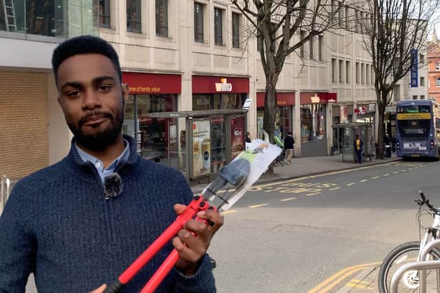 Courtney Sergeant purchased these bolt cutters from Wilko’s city centre store in Union Street, with no questions asked about the intended use