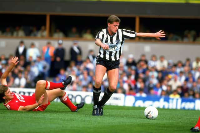 Elliot Anderson is the best youth player to come from Newcastle since Paul Gascoinge, believes Carr. (Simon  Bruty/Allsport)
