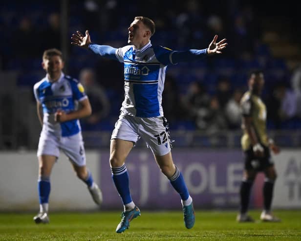 Elliot Anderson has helped catapult Bristol Rovers up the League Two table. (Photo by Dan Mullan/Getty Images)