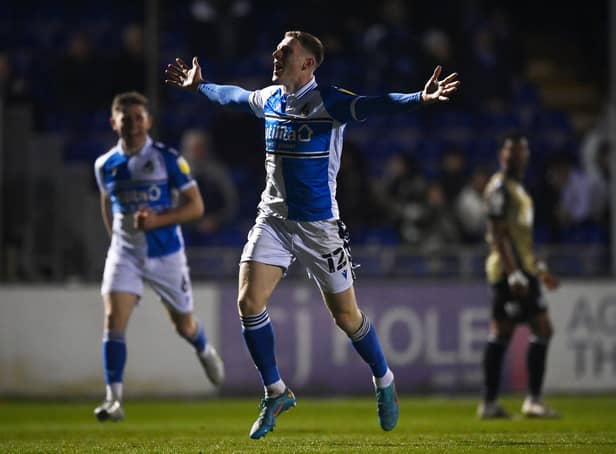 <p>Elliot Anderson has helped catapult Bristol Rovers up the League Two table. (Photo by Dan Mullan/Getty Images)</p>