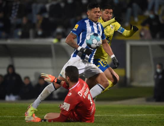 Victor Braga playing against FC Porto, one of Portugal’s top teams. (Photo by MIGUEL RIOPA/AFP via Getty Images)