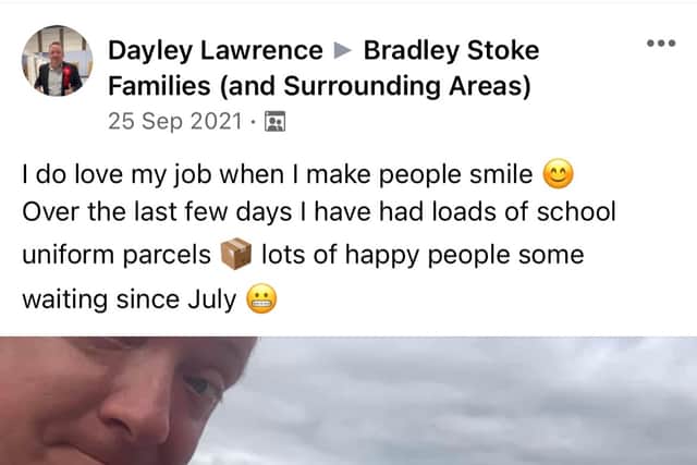It’s clear from Mr. Lawrence’s Facebook posts how much he enjoys seeing people smile