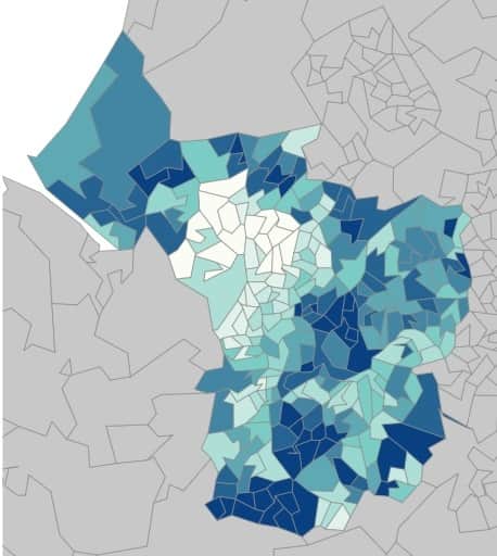 The scheme is finally being rolled out to areas in the south of the city such as parts of Whitchurch, Hartcliffe, Hengrove and Withywood. These are some of the most deprived areas in the city, according to this map showing figures from the Ministry of Housing, Communities and Local Government.