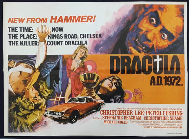 The festival will also be showing Hammer’s Dracula A.D. 1972 to mark the 100th anniversary of Christopher Lee’s birth.
