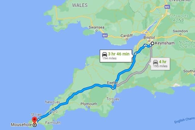 The distance between Keynsham and Mousehole has made it hard for players to get time off work.
