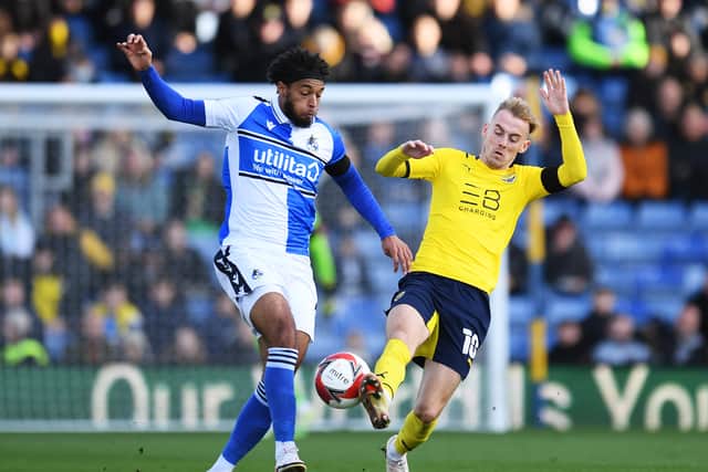 Josh Grant is pushing for a return to the Bristol Rovers XI.  (Photo by Alex Burstow/Getty Images)