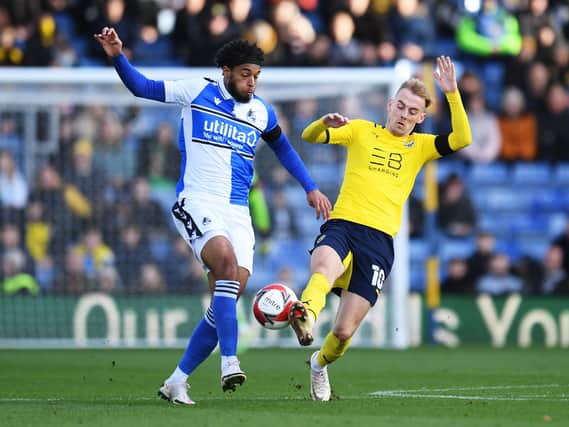 Josh Grant is pushing for a return to the Bristol Rovers XI.  (Photo by Alex Burstow/Getty Images)