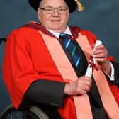 Gordon Richardson with his honorary degree from the University of Bristol (Credit University of Bristol)