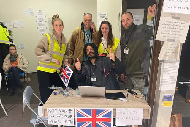The LoveBristol team have set up a stall on the Ukrainian border, but the visa application process for the UK is painfully slow