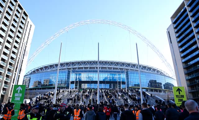 Bristol Rovers could be playing at Wembley Stadium on Saturday, May 28, should they qualify for the playoffs. (Photo by Shaun Botterill/Getty Images)