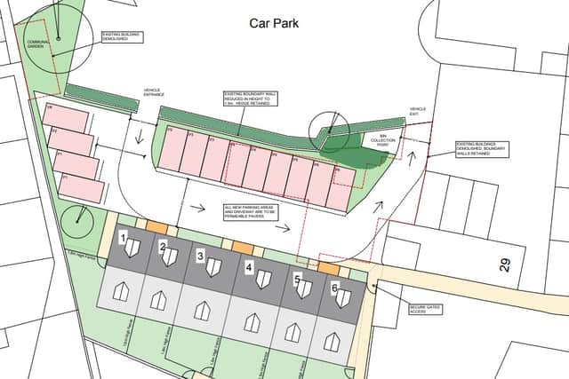 How the homes will be laid out according to the planning application