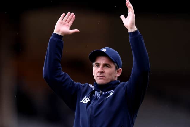 Joey Barton has put praise on the support of the Bristol Rovers fans this season. (Photo by Naomi Baker/Getty Images)