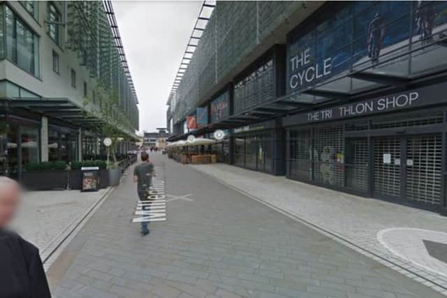 Millennium Promenade in Harbourside, Bristol (Image: Google Maps, free to use by all partners)