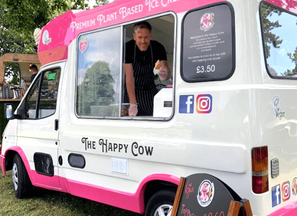 Chris Reed set up the van because he wanted to provide an ice-cream that everyone, even those on plant-based diets and with dairy intolerances, could enjoy.