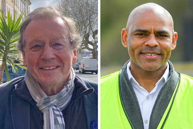 Ex-mayor George Ferguson and current mayor Marvin Rees are on opposite sides of the referendum debate
