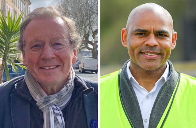 Ex-mayor George Ferguson and current mayor Marvin Rees are on opposite sides of the referendum debate