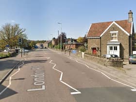 London Road in Warmley - where the crash took place this morning (Credit: Google Maps)