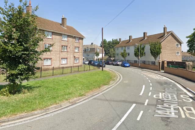 The man was seen with the knife in Whitmore Avenue in Brislington