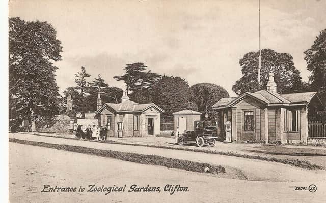 The entrance of Bristol Zoo Gardens in 1900 (Credit: Bristol Zoological Society)