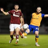 John-Joe O’Toole along with Ollie Clarke is on his way to Wembley with Mansfield Town. (Photo by Shaun Botterill/Getty Images)