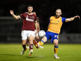 John-Joe O’Toole along with Ollie Clarke is on his way to Wembley with Mansfield Town. (Photo by Shaun Botterill/Getty Images)