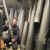 Sam Battle has got a challenge on his hands attempting to restore the organ to its full former glory