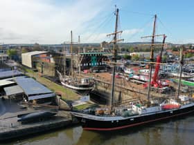 The project will see the Albion Dockyard - a dry dock next to Brunel's SS Great Britain on the harbourside - conserved and restored