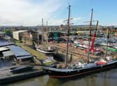 The project will see the Albion Dockyard - a dry dock next to Brunel's SS Great Britain on the harbourside - conserved and restored
