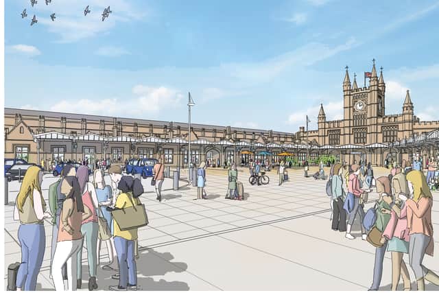 Artist impressions show the new approach to Bristol Temple Meads
