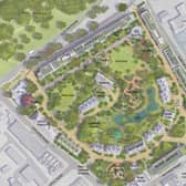 How the new site would be laid out if the planning application submitted this week is given the green light.
