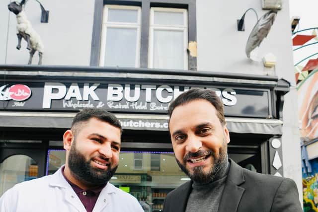 Abdul Malik (right) is co-owner of Pak Butchers on St Marks Road