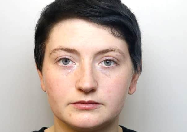 Francesca Horn was jailed for her part in the incident outside Bridewell Police Station on March 21 last year.