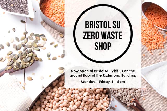 Bristol SU Zero Waste Shop is in a trial period