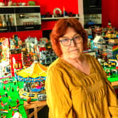 Karen Passmore has not been able to go to Bristol Pride for three years due to her vulnerability to Covid, but has now showcased her Lego alternative.
