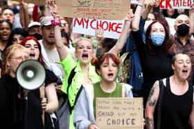 Aborton rights protest in Bristol.