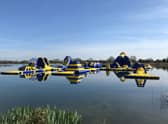 The largest inflatable waterpark in the area (Credit: Cotswold Country Park & Beach / 2021 Planning Solutions Ltd)