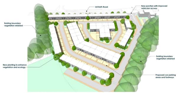 3D plans show the office block at the top right of the picture along with the office/industrial blocks across the rest of the site
