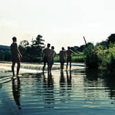 Warleigh Weir is a popular spot for wild swimming near Bristol 