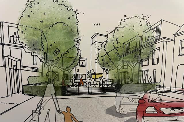 Sovereign say they want to create a ‘public realm’ geared towards active travel.