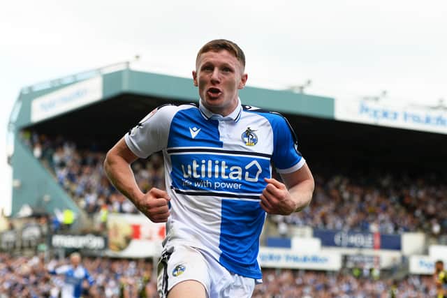 Elliot Anderson had a short but extremely successful spell at Bristol Rovers. (Image: Harry Trump/Getty Images) 