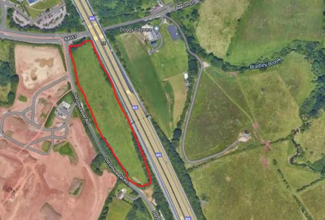 The 30 homes would be built on a parcel of green land next to the M4